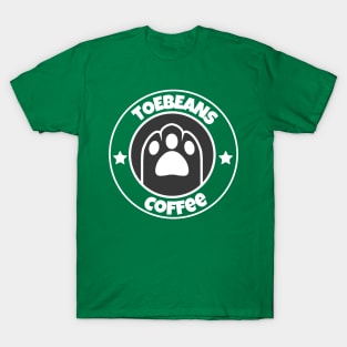 Clear and Black vToebeans Coffee Logo T-Shirt